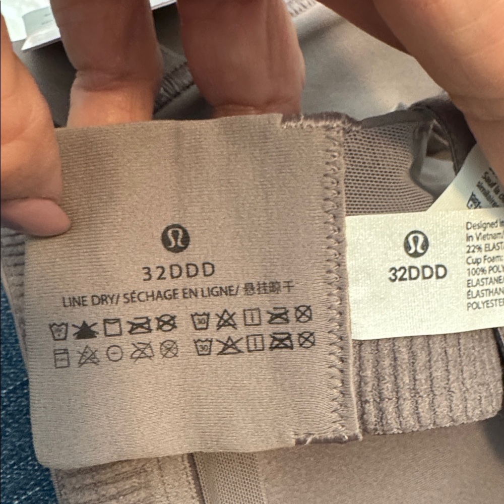 Lululemon Energy Bra High Support 32DDD NWT TAUPE - Picture 6 of 7
